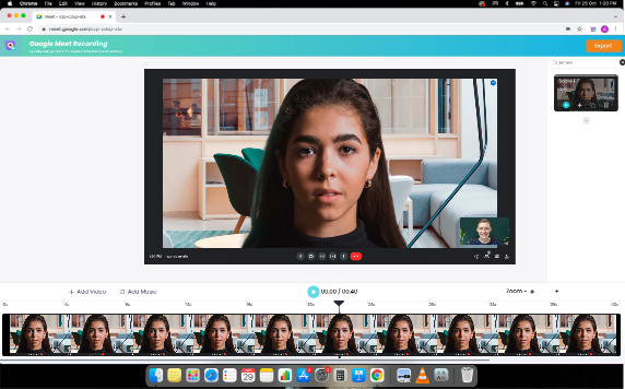 Modifier un enregistrement Google Meet
