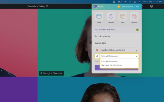 Select the audio input source of your choice
