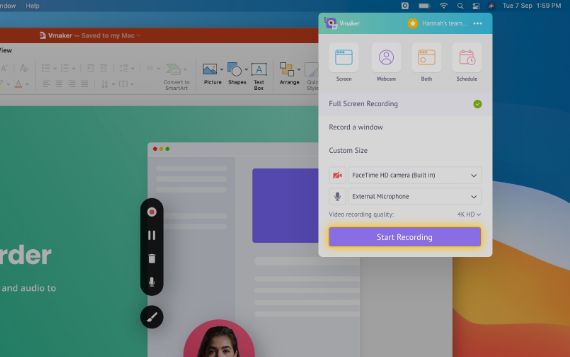 Click the 'Start Recording'