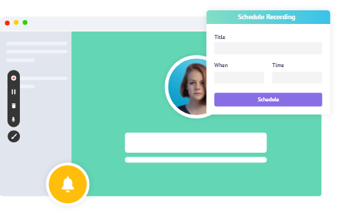 Schedule your online meeting recording