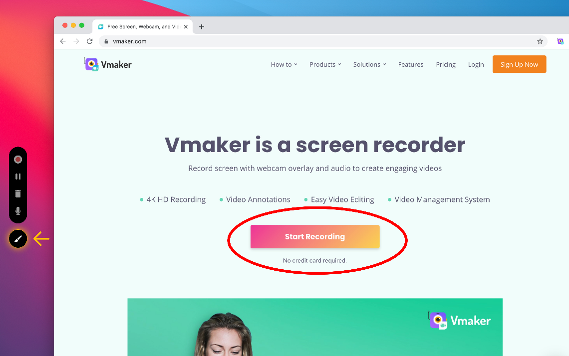 screen recorder with customize background