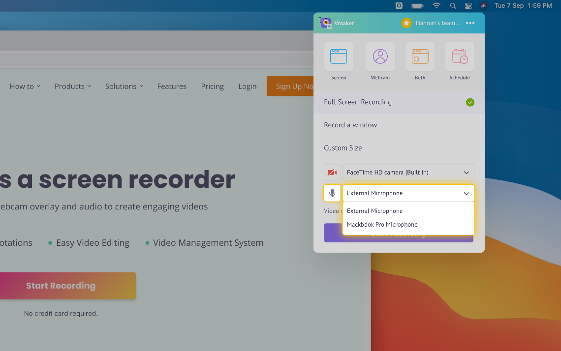 how to record screen with audio