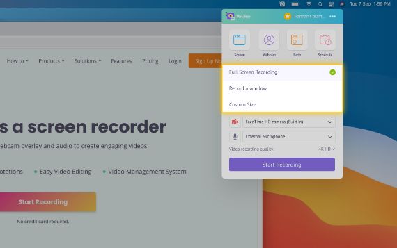 Captura de pantalla Mac Book