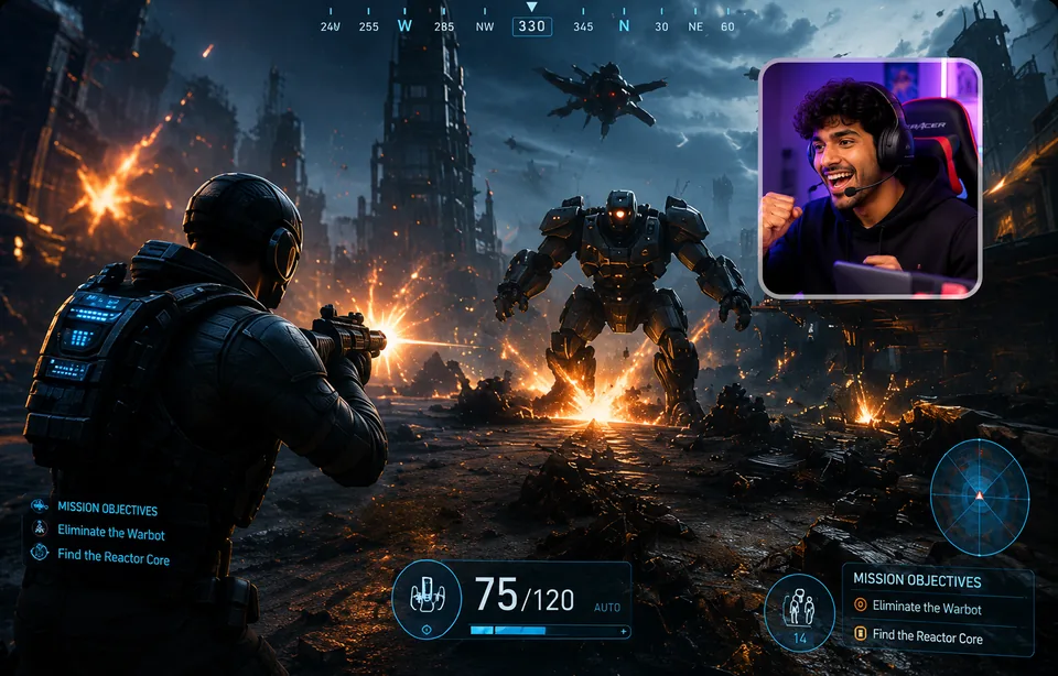 YouTuber e Streamer che usa il creatore di clip YouTube di Vmaker AI