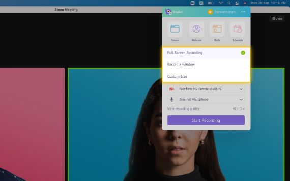 Выберите режим экрана