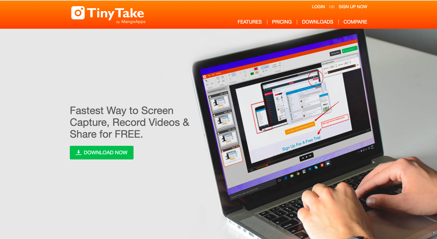 TinyTake screen recorder