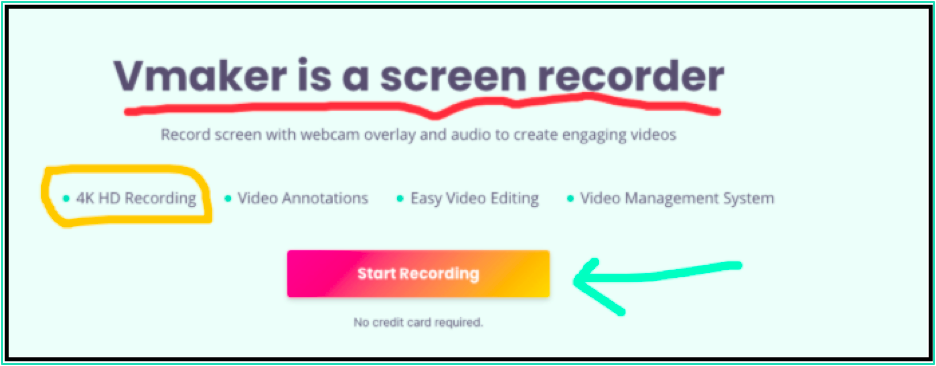 Try annotation and mouse emphasis in your training video using vmaker training video maker