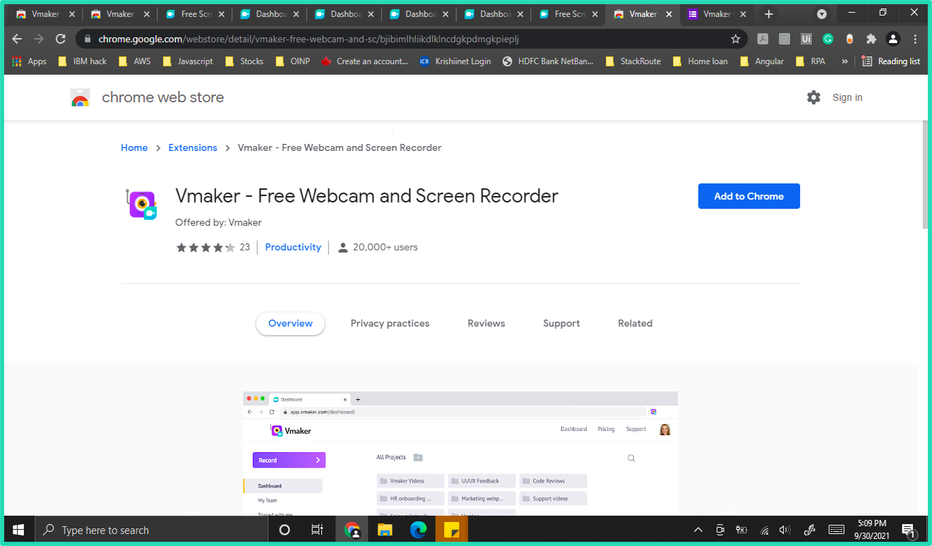 Download Vmaker screen recorder to record your webinars