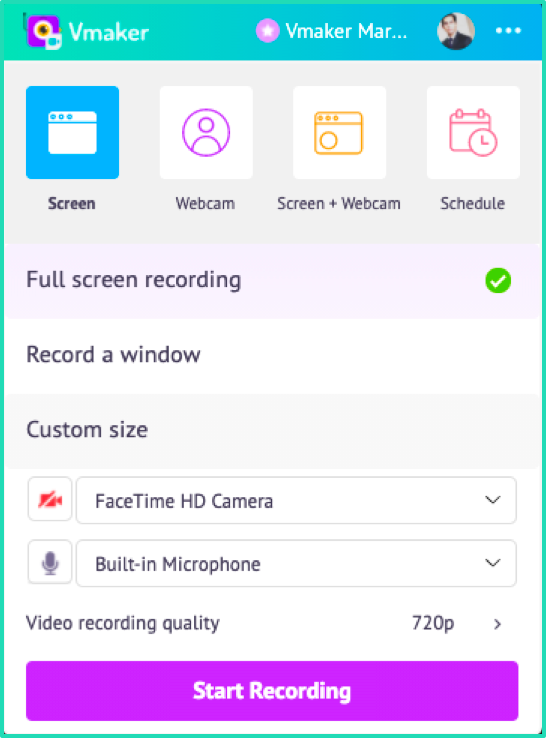 how to record internal audio on mac using vmaker