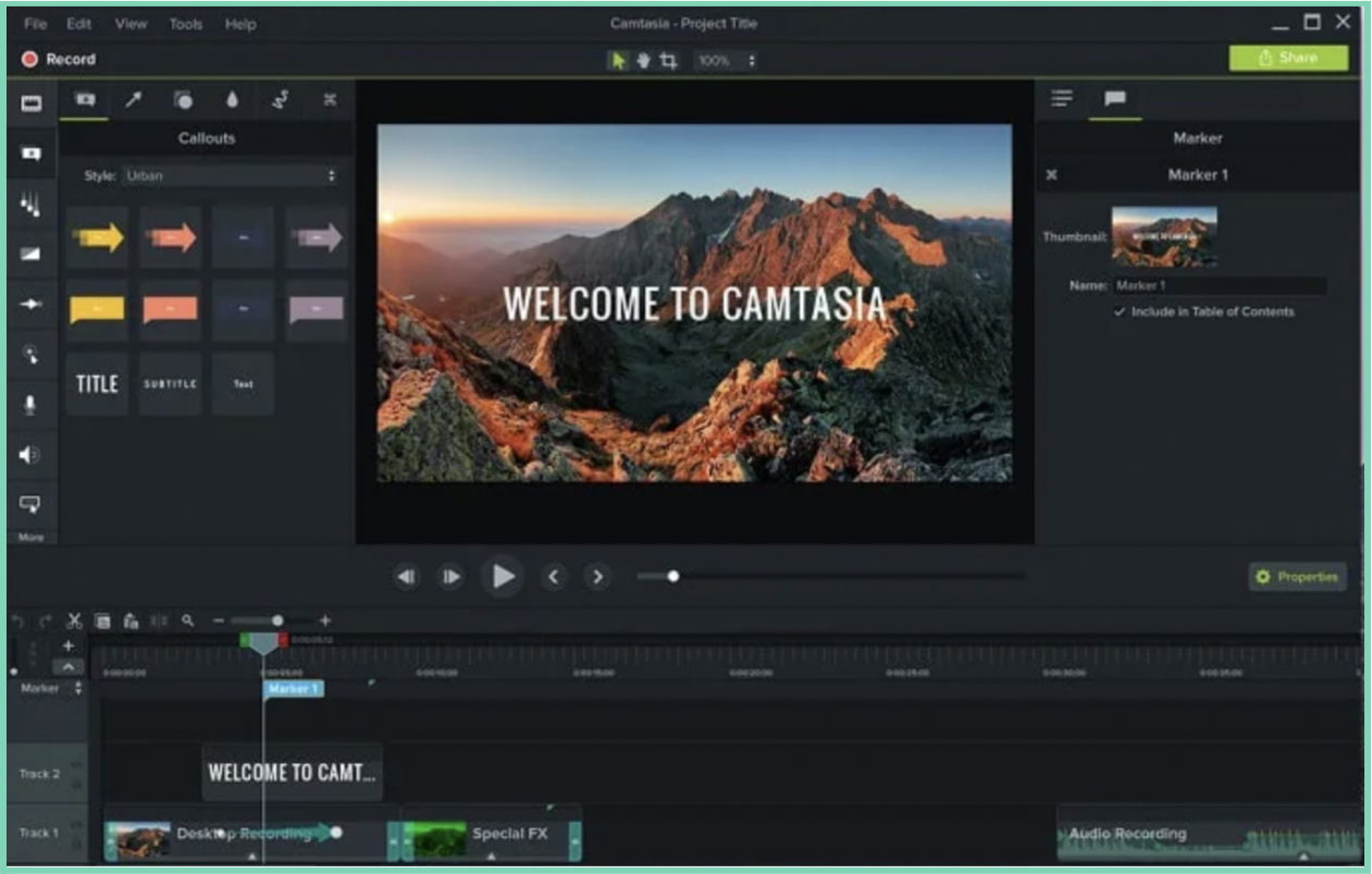 Skype video recorder: Camtasia image