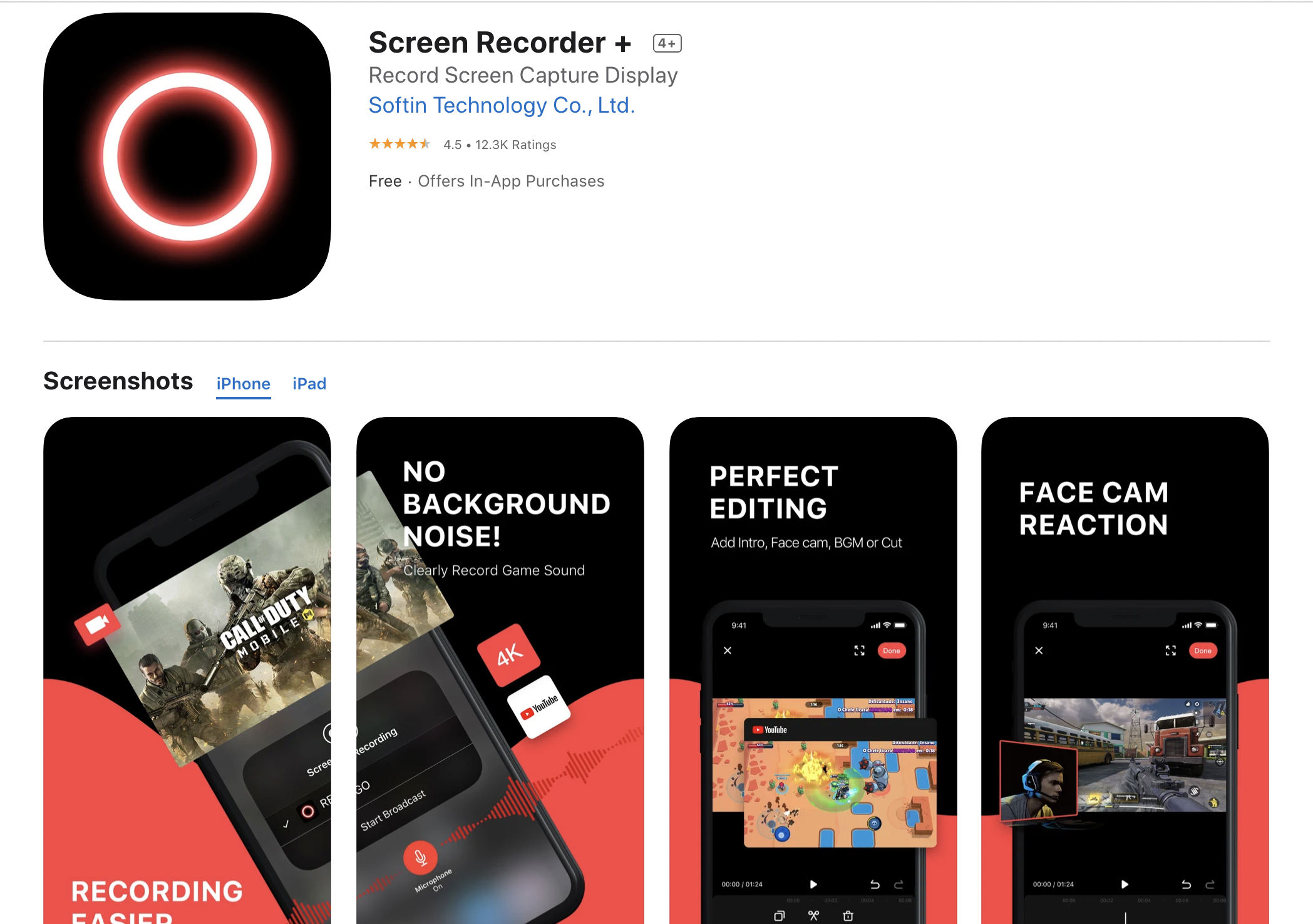 IOS screen recorder screen recorder +