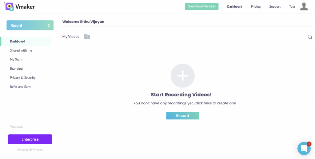 how to record youtube live stream: dashboard