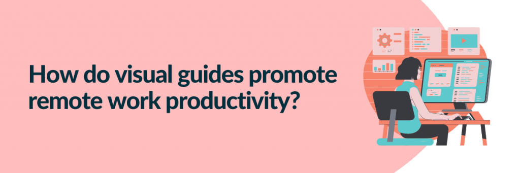 How do visual guides promote remote work productivity?