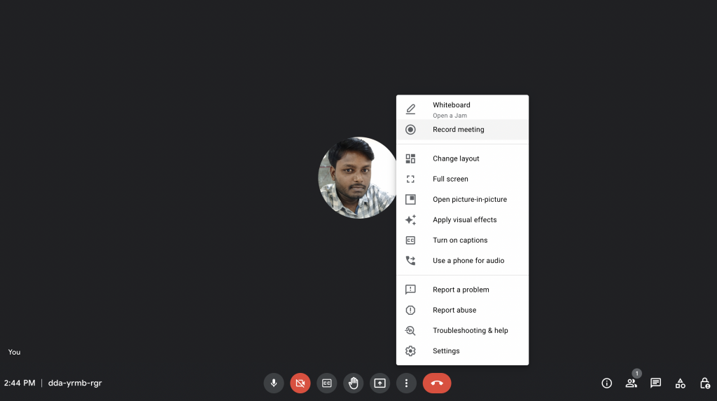 Google’s default Meeting recorder