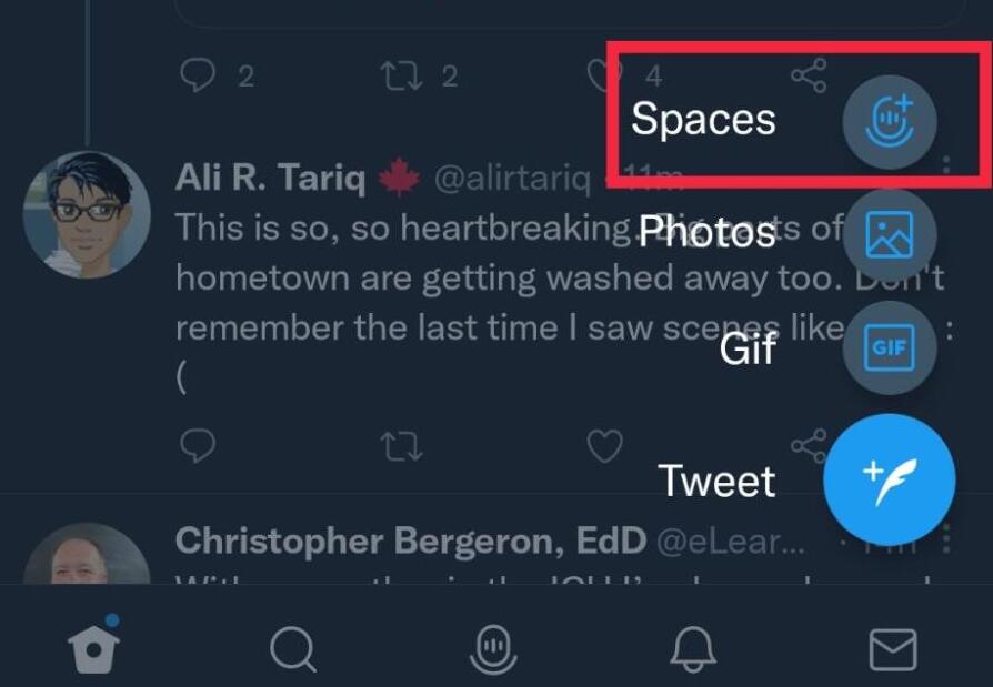 set up the Twitter Spaces