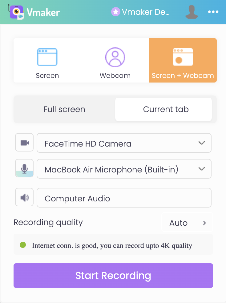 Customize your recording preferences