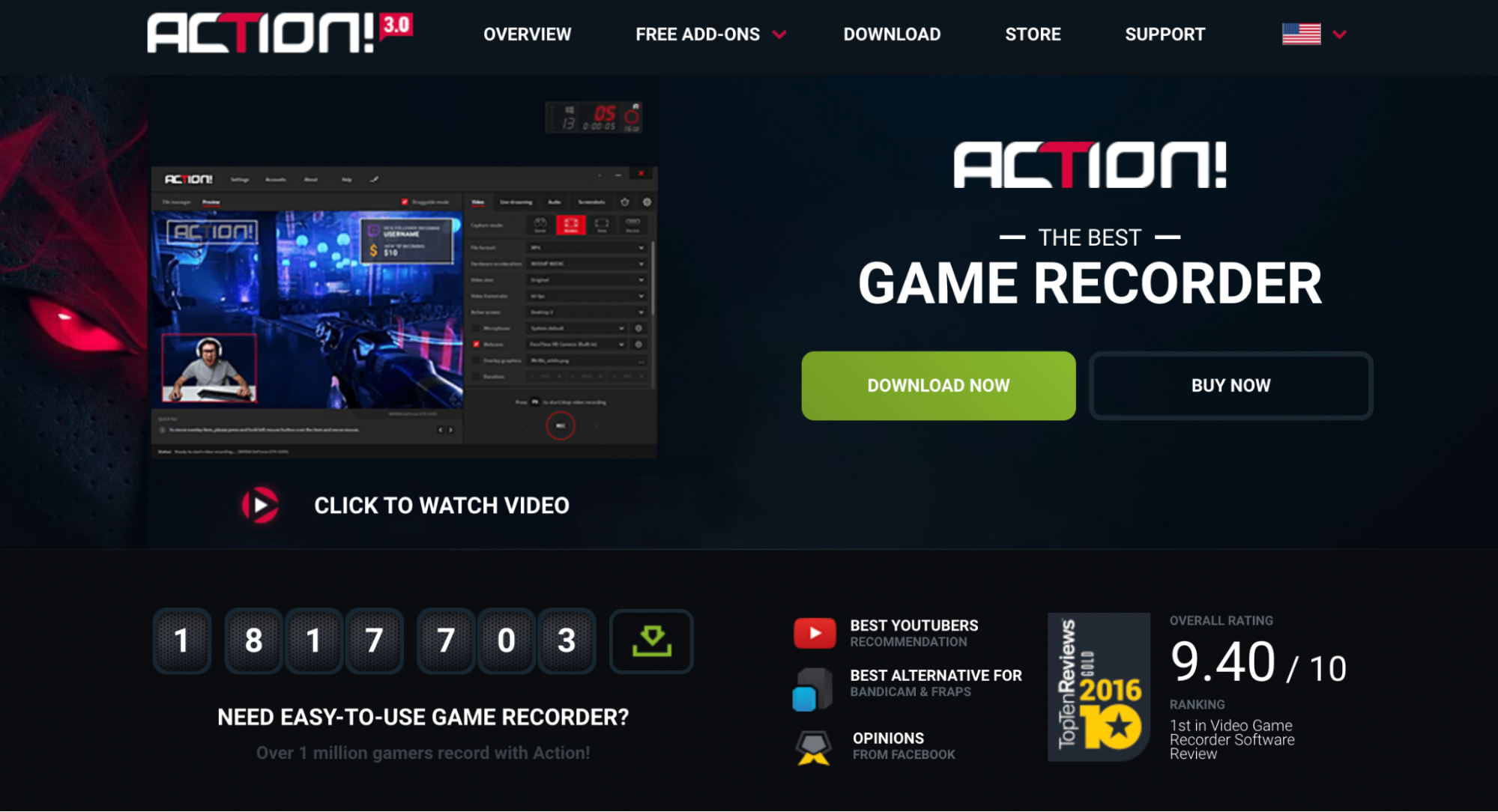 Action screen recorder