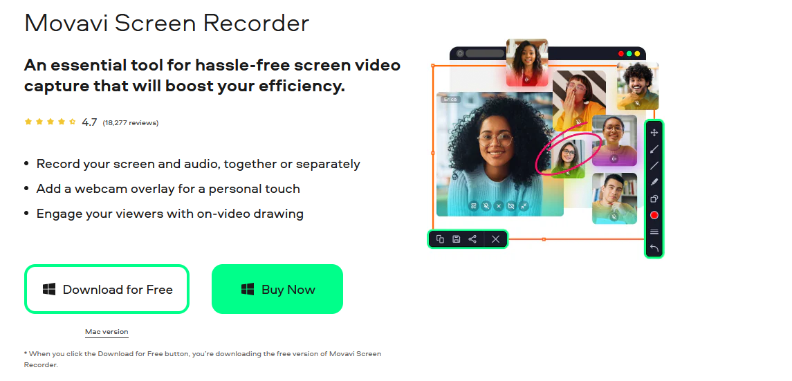 Movavi screen recorder