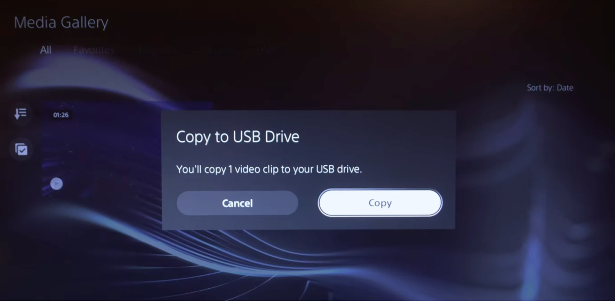 transfer to the USB device