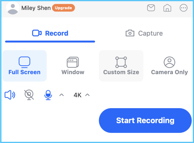 Customize your recording preferences