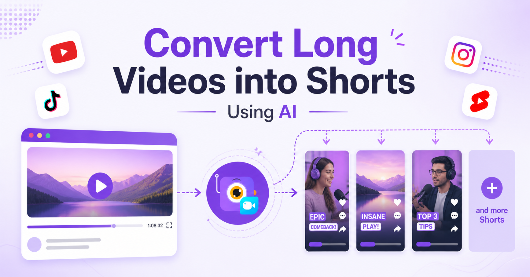 How to Convert Long Videos into YouTube Shorts Using AI