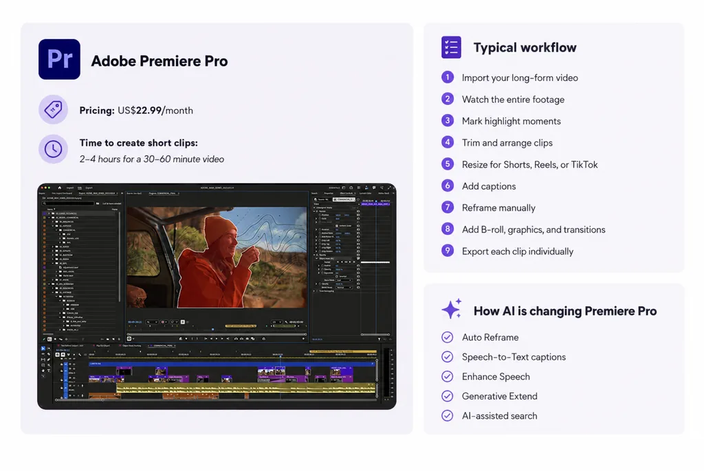 Adobe Premiere Pro video editing timeline interface