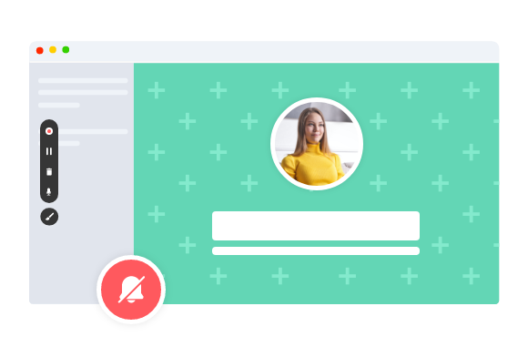 Record videos without any disturbance